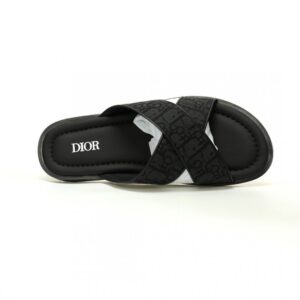 【AT12169】ディオールAliasシリーズの黒色クロスストラップサンダル - 高級フランスデザイン | Christian Dior