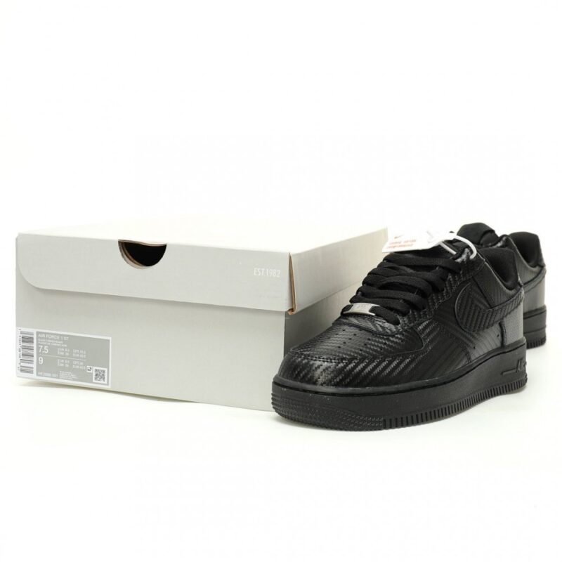 【AT12246】ナイキ Air Force 1 '07 Low Black Carbon Fiber スニーカー | Nike x Air Force 1