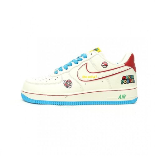 【AT12248】ナイキ エアフォース1 07 LV8 ロー スーパーマリオブラザーズコラボ スニーカー | Nike x Air Force 1