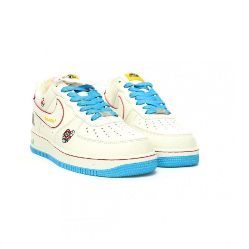 【AT12248】ナイキ エアフォース1 07 LV8 ロー スーパーマリオブラザーズコラボ スニーカー | Nike x Air Force 1