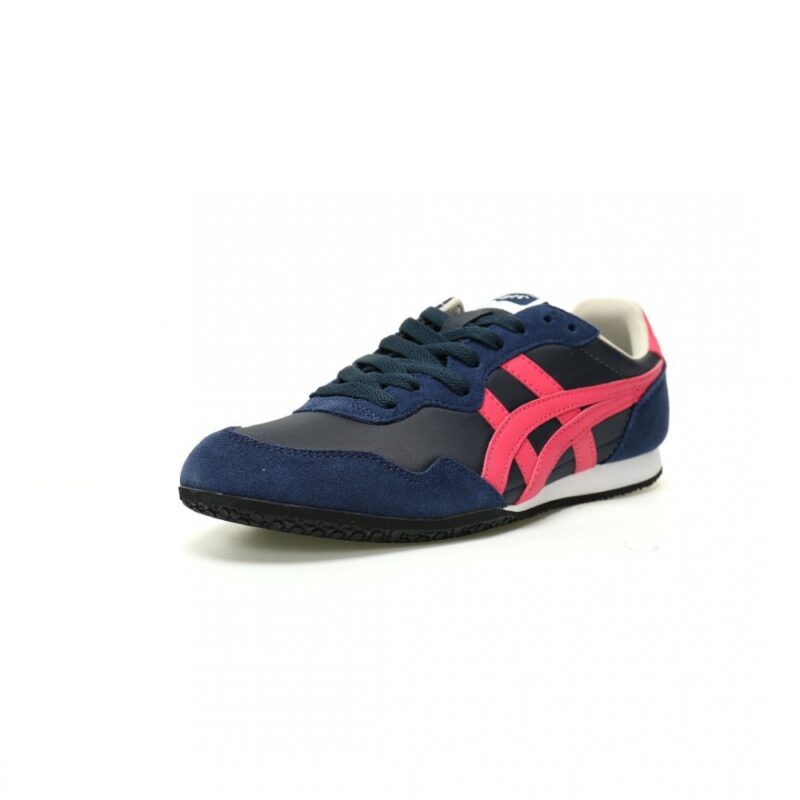 【AT12270】Onitsuka Tiger鬼塚虎 Serrano 塞拉诺シリーズ 海軍ブルーとバラのローカットカジュアルシューズ | Onitsuka Tiger