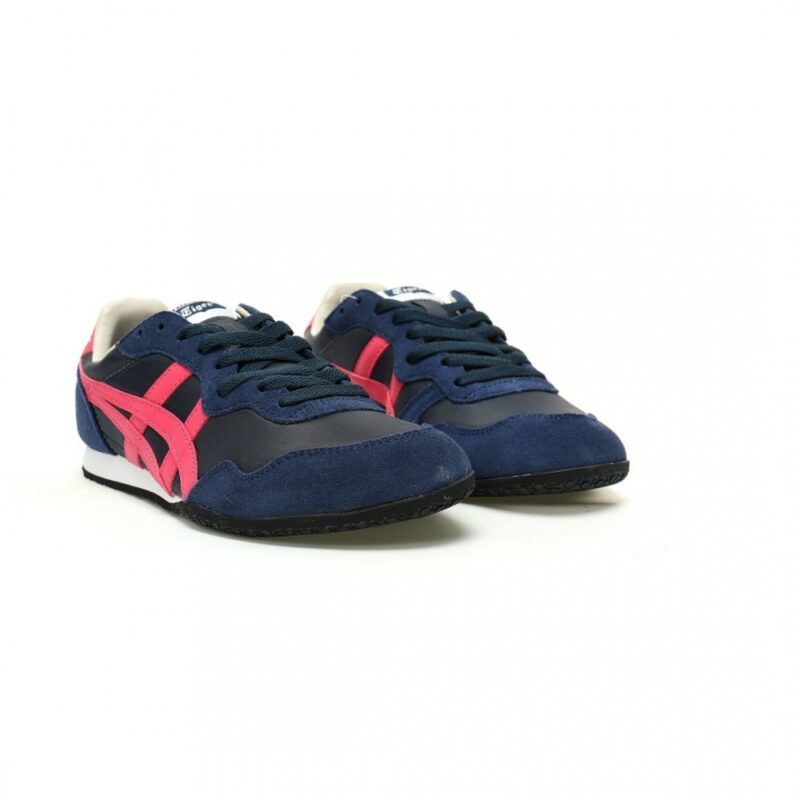 【AT12270】Onitsuka Tiger鬼塚虎 Serrano 塞拉诺シリーズ 海軍ブルーとバラのローカットカジュアルシューズ | Onitsuka Tiger