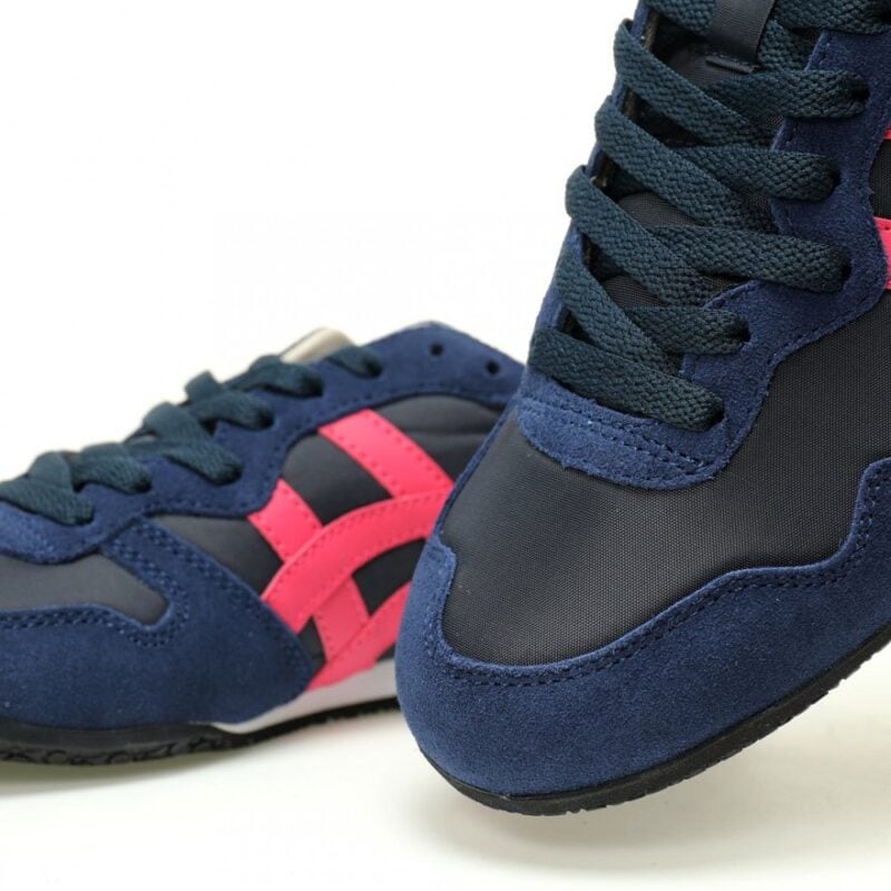 【AT12270】Onitsuka Tiger鬼塚虎 Serrano 塞拉诺シリーズ 海軍ブルーとバラのローカットカジュアルシューズ | Onitsuka Tiger