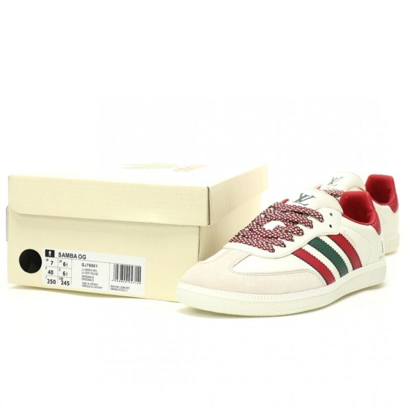 【AT12273】ルイ・ヴィトン × アディダス オリジナルス Samba OGコラボレーション スニーカー | Louis Vuitton x Adidas