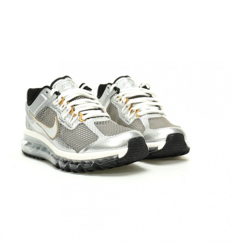 【AT12278】ナイキ エア マックス 2013 メタリック シルバー ゴールド スニーカー | Nike Air Max