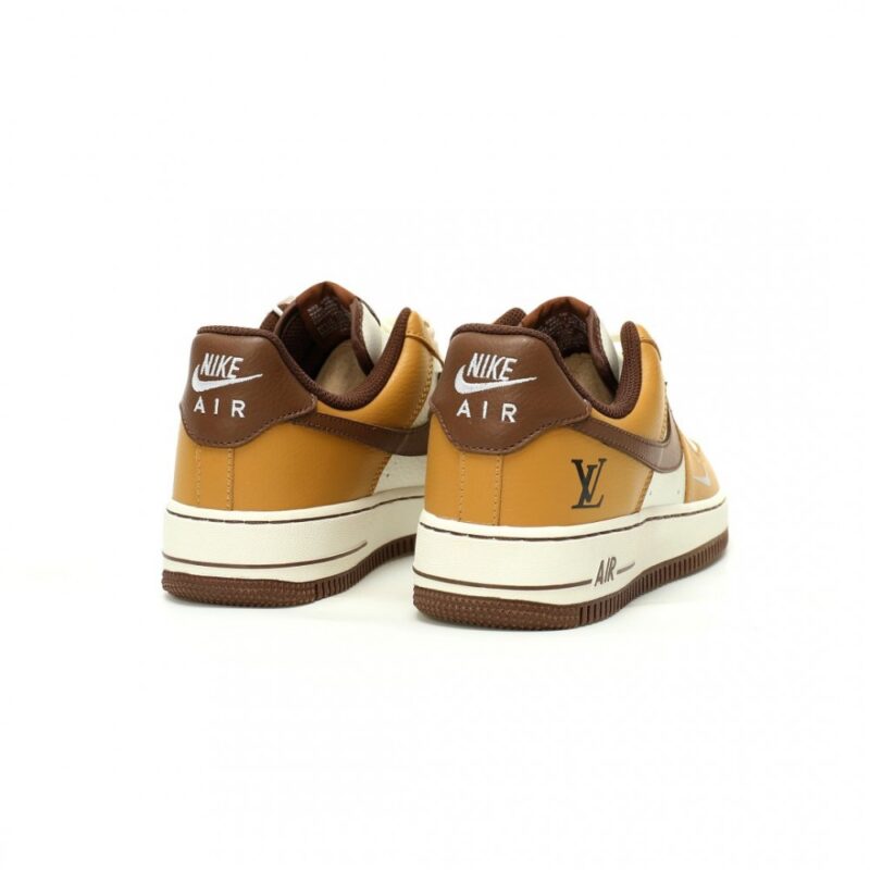 【AT12285】ルイ・ヴィトン × ナイキ Air Force 1 コラボレーションスニーカー - 高級カウレザー製クラシックストリートシューズ | Louis Vuitton x Nike