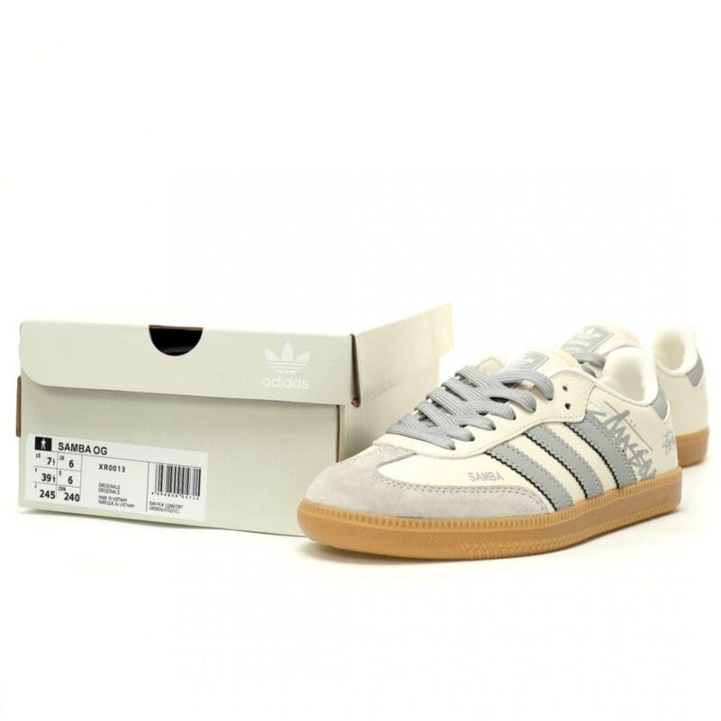 【AT12330】ステューシー x アディダス オリジナルス コラボ Samba OG スニーカー | Stussy x Adidas