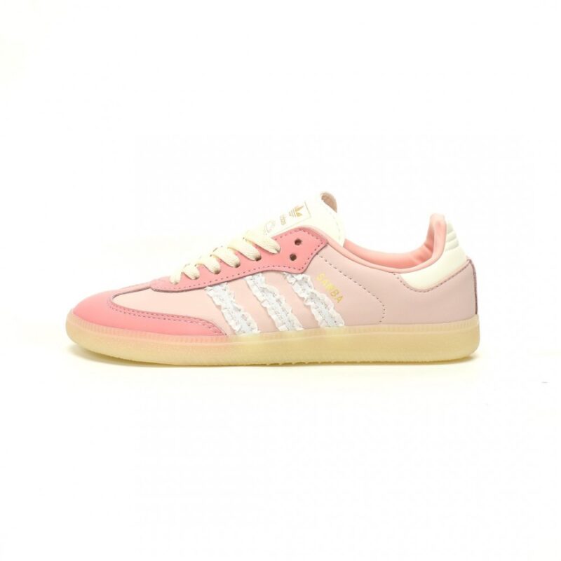 【AT12331】アディダスオリジナルスSamba OGサンバダンスシリーズ：優美なピンクレーススニーカー | Adidas Originals