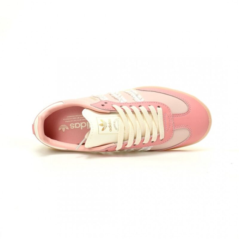 【AT12331】アディダスオリジナルスSamba OGサンバダンスシリーズ：優美なピンクレーススニーカー | Adidas Originals