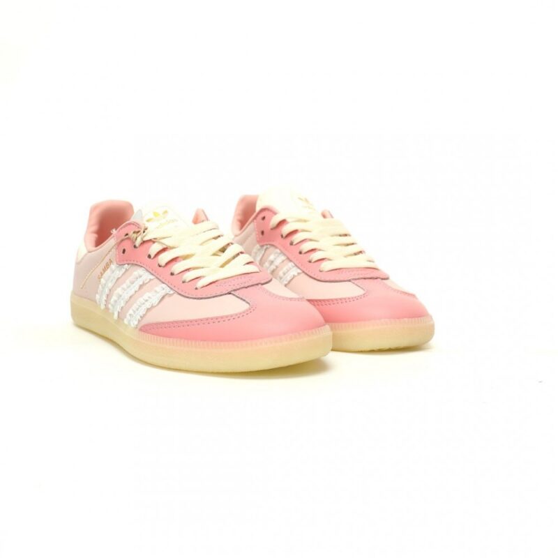 【AT12331】アディダスオリジナルスSamba OGサンバダンスシリーズ：優美なピンクレーススニーカー | Adidas Originals