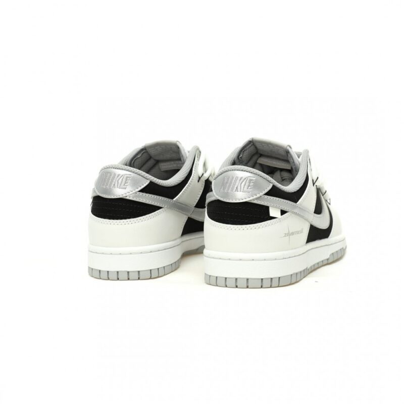 【AT12346】ナイキSBダンクロー パイソン柄スニーカー ホワイトブラックシルバー | Nike Dunk