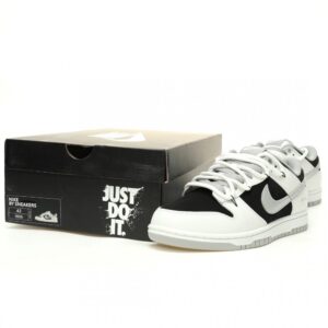【AT12346】ナイキSBダンクロー パイソン柄スニーカー ホワイトブラックシルバー | Nike Dunk