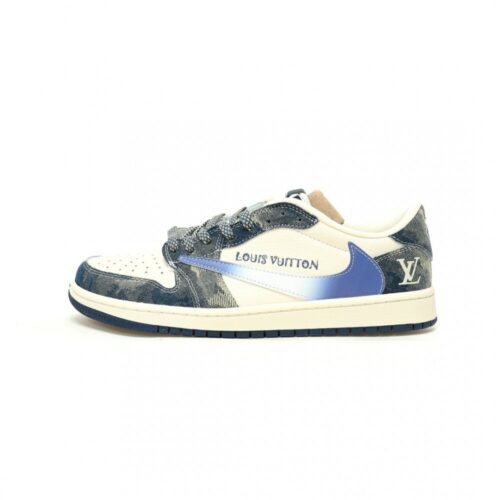 【AT12348】限定版ルイ・ヴィトン x トラビス・スコット x ナイキ エア・ジョーダン 1 コラボスニーカー | LV x Nike