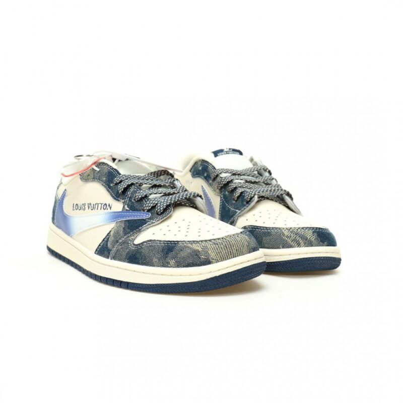 【AT12348】限定版ルイ・ヴィトン x トラビス・スコット x ナイキ エア・ジョーダン 1 コラボスニーカー | LV x Nike