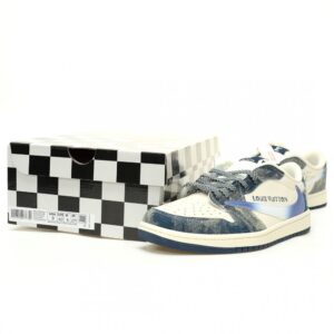 【AT12348】限定版ルイ・ヴィトン x トラビス・スコット x ナイキ エア・ジョーダン 1 コラボスニーカー | LV x Nike