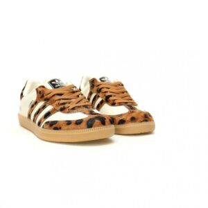 【AT12382】Dior × Adidas OriginalsコラボSamba OGスニーカー豹柄デザイン | Dior x Adidas