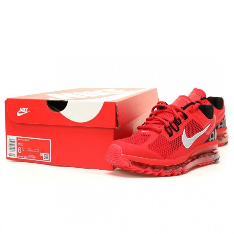 【AT12386】ナイキ Air Max 2013 'Pimento' ピメントレッド/シルバー/ブラック | Nike x Air Max