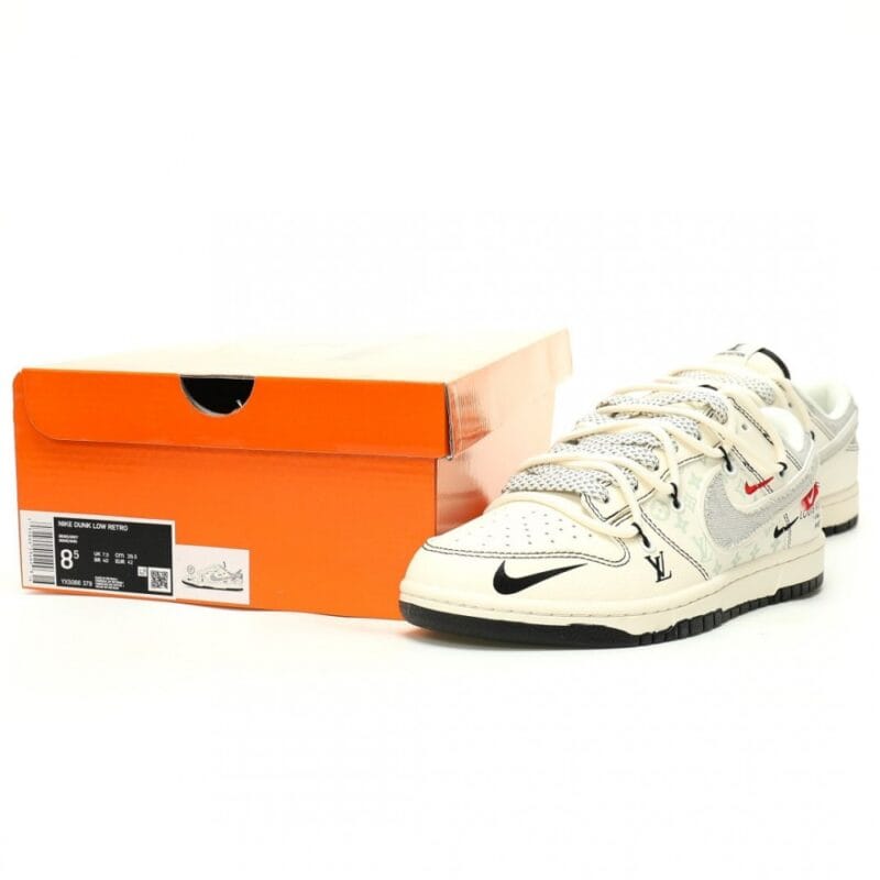 【AT12397】ルイ・ヴィトン x ナイキ SB ダンク ロー コラボスニーカー | ファッション界の画期的なアイテム | Louis Vuitton x Nike