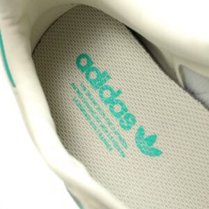【AT12407】ノースフェイス x アディダスオリジナルス コラボ Samba OG グリーンアイボリー レザースニーカー | The North Face x Adidas