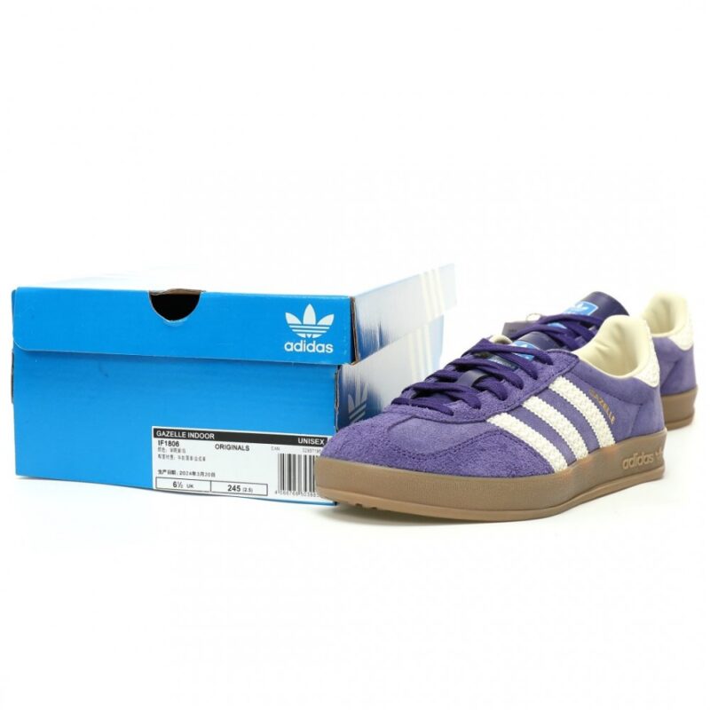 【AT12408】アディダスガゼルインドアトレーナー、ローランドパープルカラー | Adidas Originals