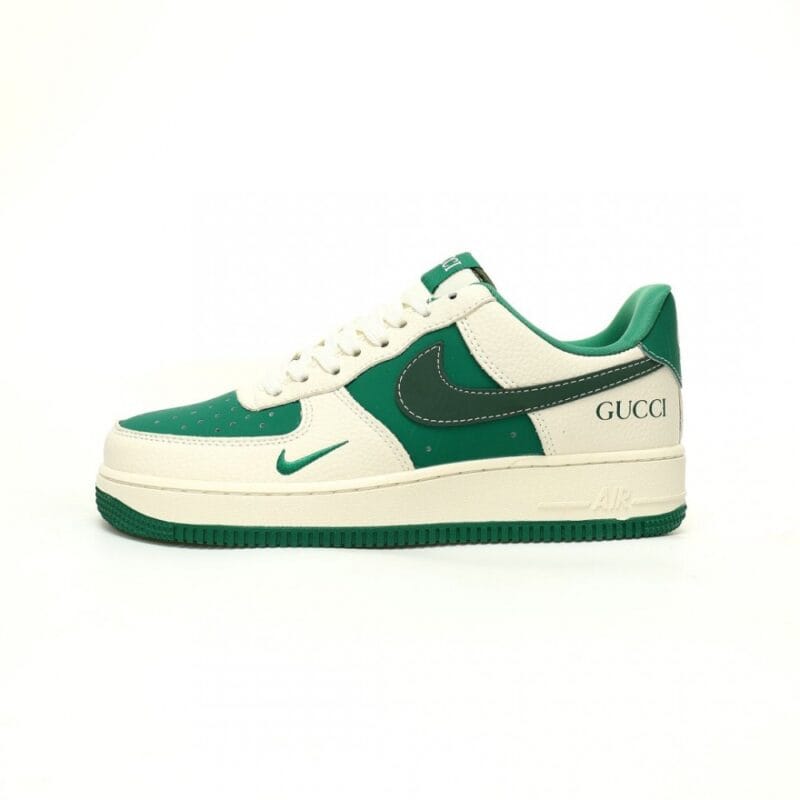 【AT12413】エア フォース 1 x グッチ カスタムスニーカー - 高級なストリートファッション | Nike x Gucci