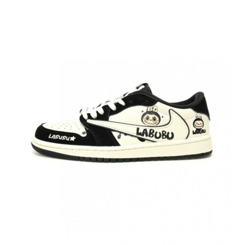 【AT12418】ナイキ エア ジョーダン 1 Low OG × LABUBU コラボ スニーカー | Air Jordan