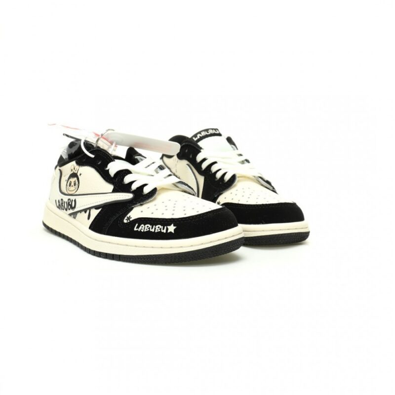 【AT12418】ナイキ エア ジョーダン 1 Low OG × LABUBU コラボ スニーカー | Air Jordan