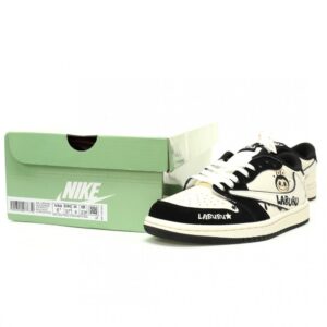 【AT12418】ナイキ エア ジョーダン 1 Low OG × LABUBU コラボ スニーカー | Air Jordan