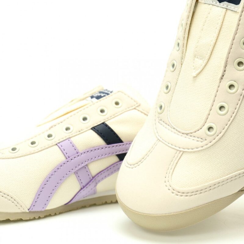 【AT12433】オニツカタイガーメキシコ66シリーズ ストライプデザインのリトロなスニーカー | Onitsuka Tiger