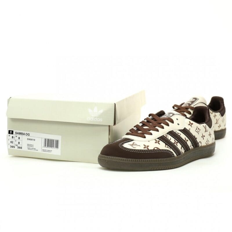 【AT12434】Louis Vuitton x アディダス サンバ OGコラボ スニーカー ブランドスタイル贅沢なスポーツ美学を表現 | Louis Vuitton x Adidas