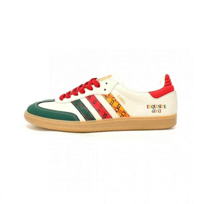 【AT12435】Gucci x アディダスオリジナル Samba OG スニーカー - 豪華なコラボ最高傑作 - ストリートファッションとスポーツ精神の融合 | Gucci x Adidas