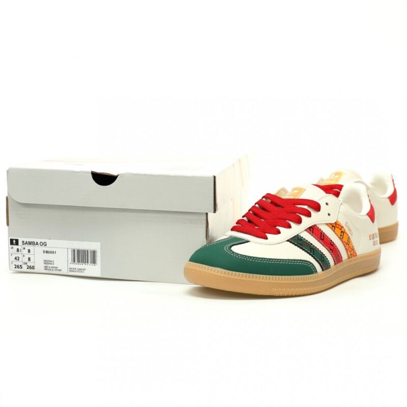 【AT12435】Gucci x アディダスオリジナル Samba OG スニーカー - 豪華なコラボ最高傑作 - ストリートファッションとスポーツ精神の融合 | Gucci x Adidas