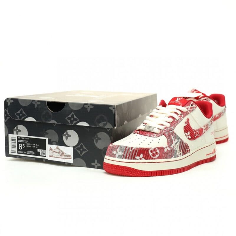 【AT12441】Louis Vuitton × Nike Air Force 1コラボスニーカー 限定デザイン | Nike x Louis Vuitton