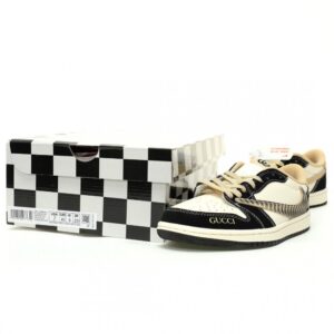 【AT12447】ナイキ×グッチコラボAir Jordan 1 Low スニーカー | Nike x Gucci