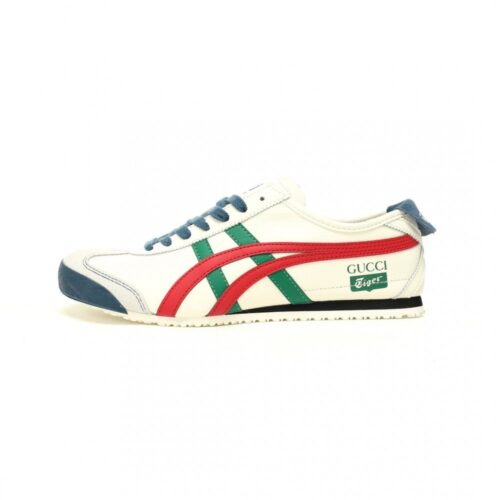 【AT12458】Gucci x オニツカタイガーMexico 66コラボスニーカー クラシック赤緑ストライプデザイン | Adidas Originals