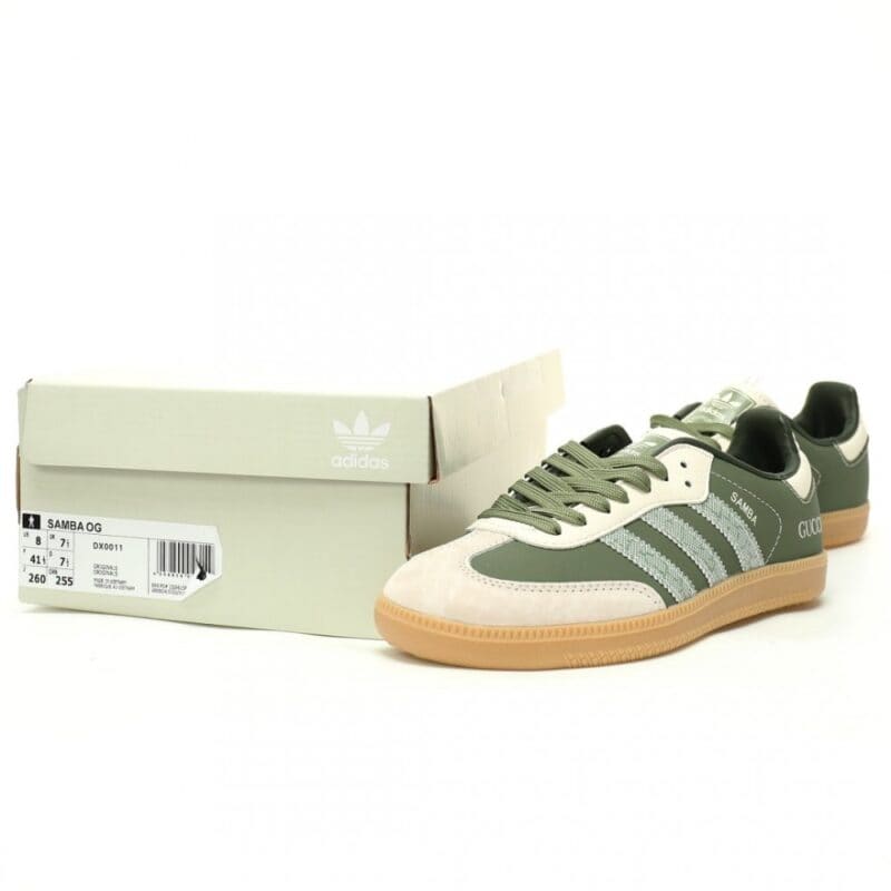 【AT12459】グッチ x アディダス オリジナルス Samba OG コラボスニーカー | Gucci x Adidas