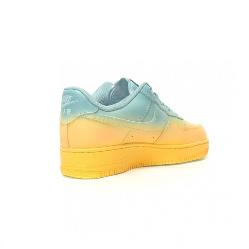 【AT12466】ナイキ Air Force 1'07 Low 青黄色 グラデーション クラシック スニーカー | Nike x Air Force 1