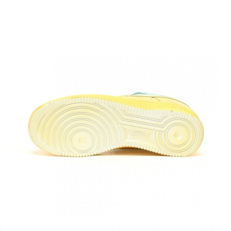 【AT12466】ナイキ Air Force 1'07 Low 青黄色 グラデーション クラシック スニーカー | Nike x Air Force 1