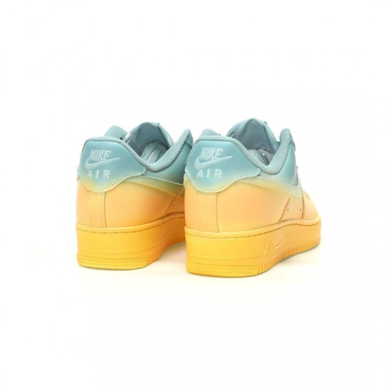 【AT12466】ナイキ Air Force 1'07 Low 青黄色 グラデーション クラシック スニーカー | Nike x Air Force 1