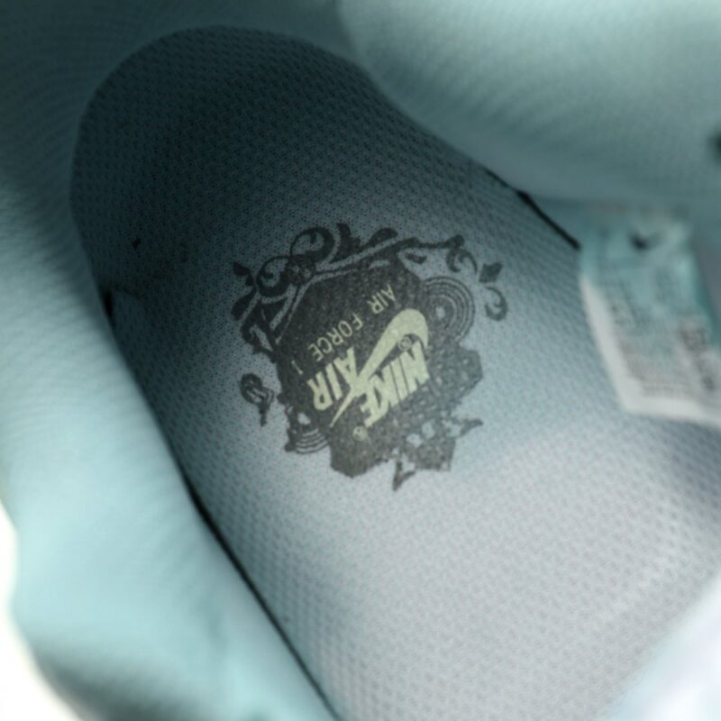 【AT12466】ナイキ Air Force 1'07 Low 青黄色 グラデーション クラシック スニーカー | Nike x Air Force 1