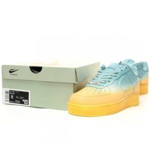 【AT12466】ナイキ Air Force 1'07 Low 青黄色 グラデーション クラシック スニーカー | Nike x Air Force 1
