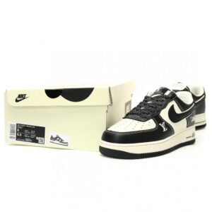 【AT12470】Louis Vuitton × ナイキ Air Force 1 コラボスニーカー - 高級レザー素材で贅沢に輝く | Louis Vuitton x Nike
