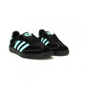 【AT12493】Stussy x Adidas Originals Samba OG ブラックティファニーグリーン限定スニーカー | Stussy x Adidas