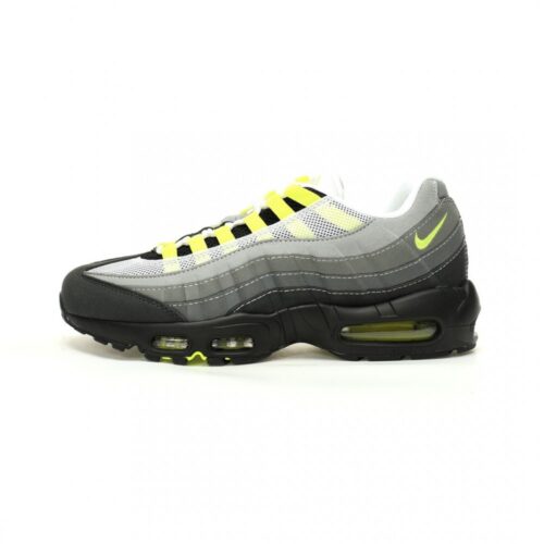 【AT12497】ナイキ Air Max 95 Essential 'Neon' スニーカー - ダークグレーと蛍光イエローの革新的デザイン | Nike Air Max