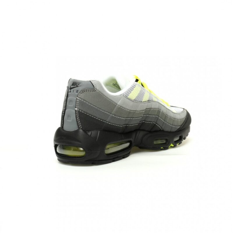 【AT12497】ナイキ Air Max 95 Essential 'Neon' スニーカー - ダークグレーと蛍光イエローの革新的デザイン | Nike Air Max