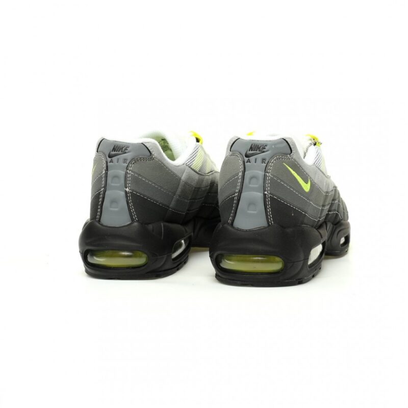 【AT12497】ナイキ Air Max 95 Essential 'Neon' スニーカー - ダークグレーと蛍光イエローの革新的デザイン | Nike Air Max