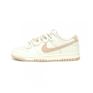 【AT12503】ナイキSBダンクロー 'ミルクティー' 女性向けストリートファッションスニーカー | Nike Dunk