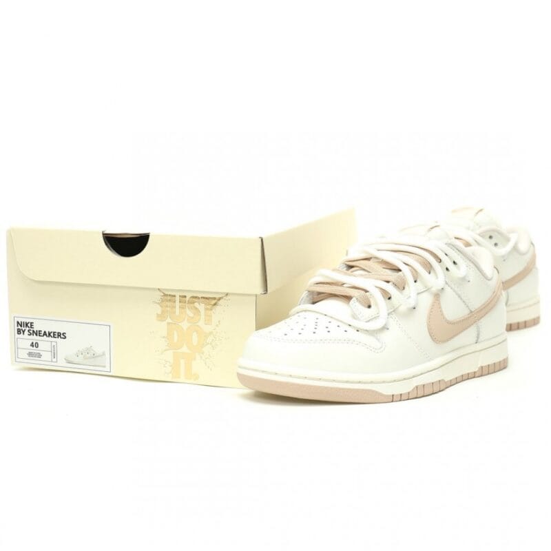 【AT12503】ナイキSBダンクロー 'ミルクティー' 女性向けストリートファッションスニーカー | Nike Dunk
