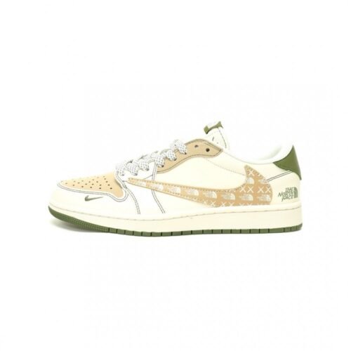【AT12528】Nike エアジョーダン 1 ロー x The North Face x Travis Scott スニーカー | TNF x Nike