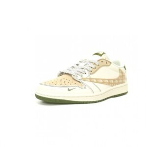 【AT12528】Nike エアジョーダン 1 ロー x The North Face x Travis Scott スニーカー | TNF x Nike